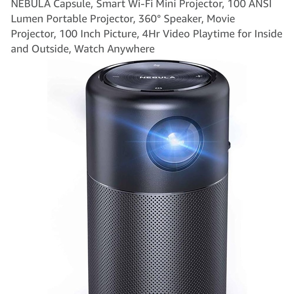 Nebula capsule projector - used once